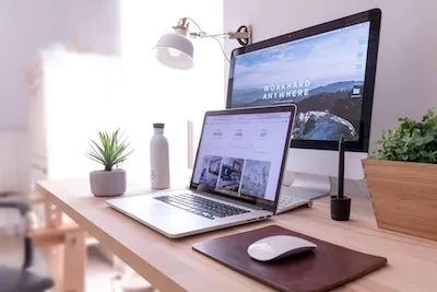 man at computer